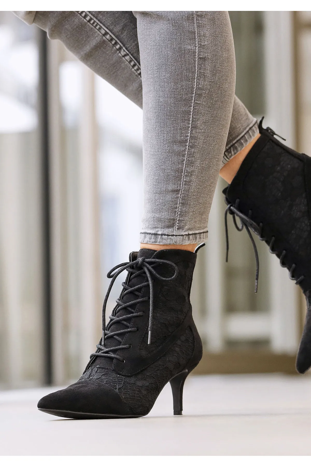 LASCANA  Schnürstiefelette