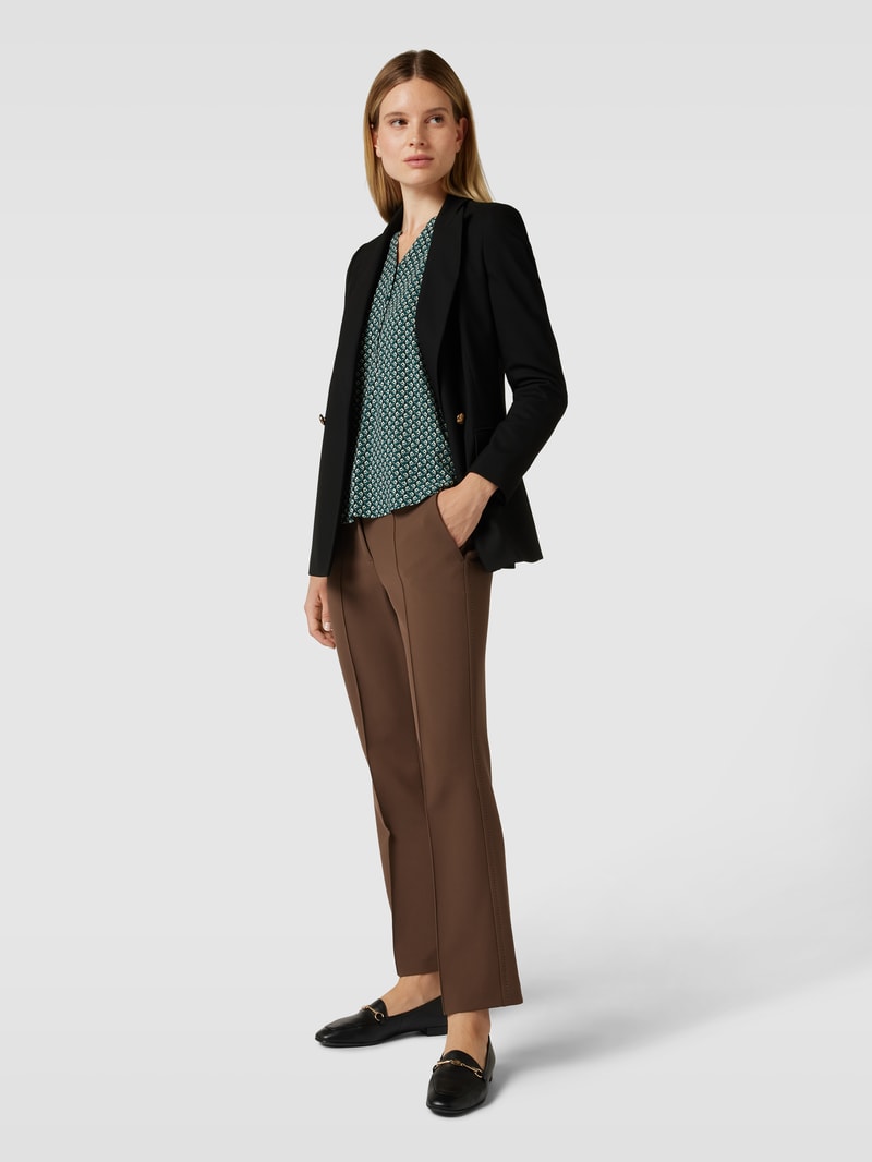 Bluse aus Viskose mit Allover-Muster Modell 'TALITA' in smaragdgrün