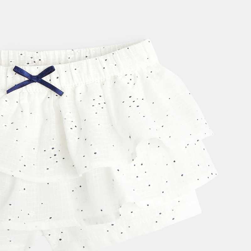 Jupe short bébé fille à volants Absorba