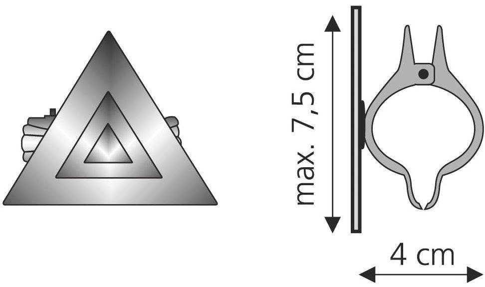 Dekoklammer Grafik, Liedeco, Gardinen, Vorhänge, (Packung, 2-St), für Gardinen, Vorhänge
