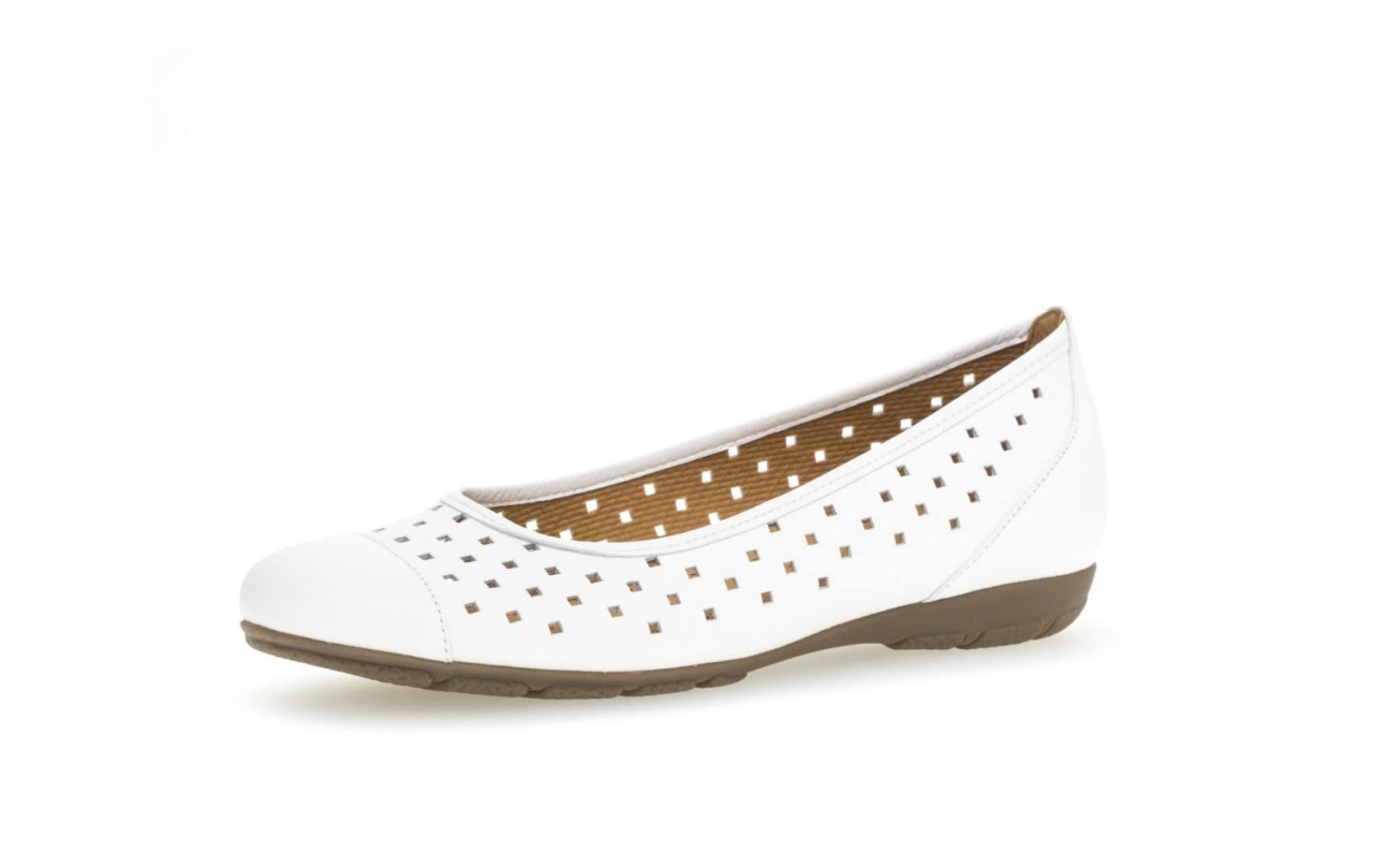 GABOR Ballerinas weiss Gabor Fashion Sportlicher Ballerina 24.1