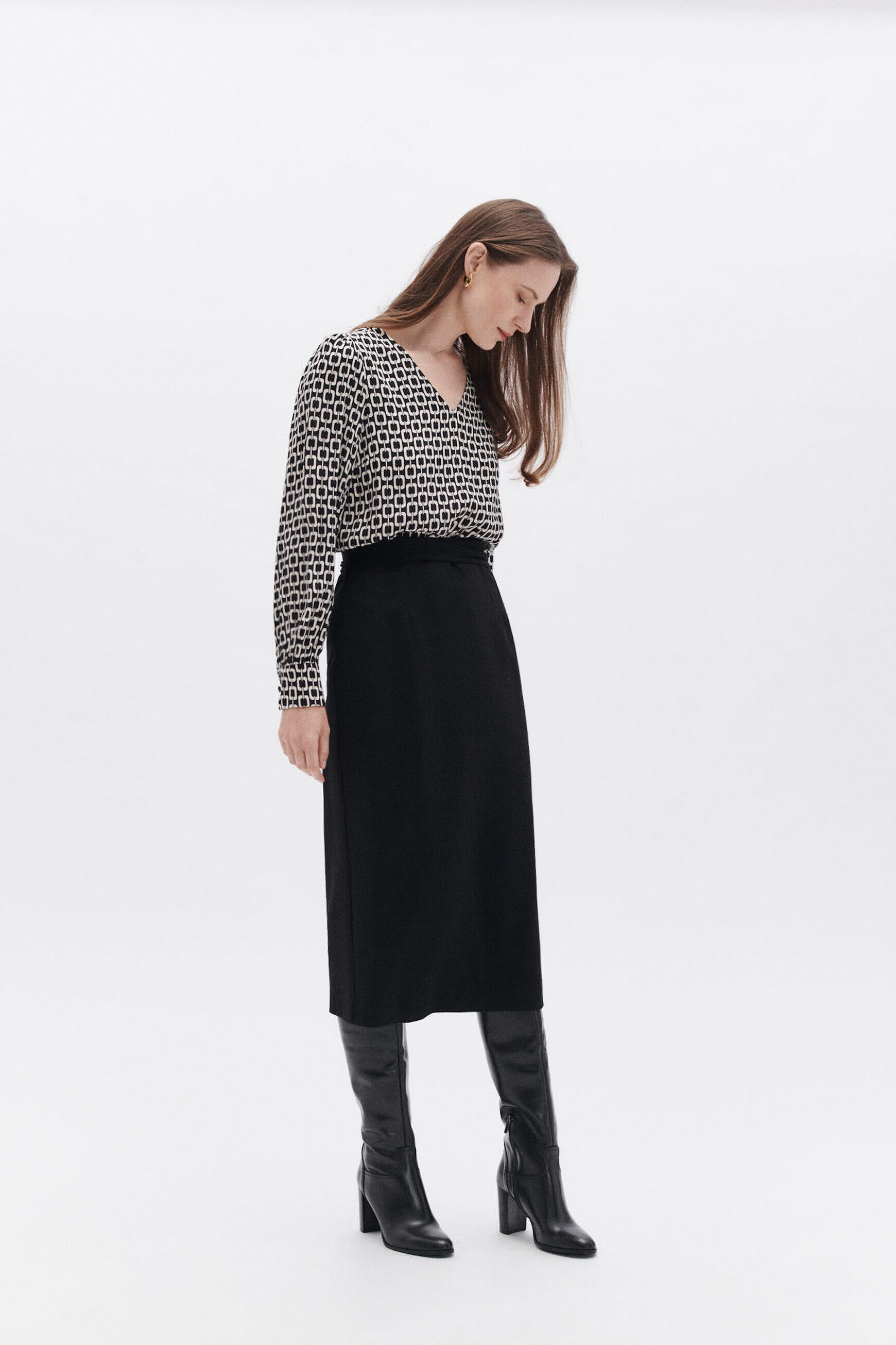 Jupe java noir femme