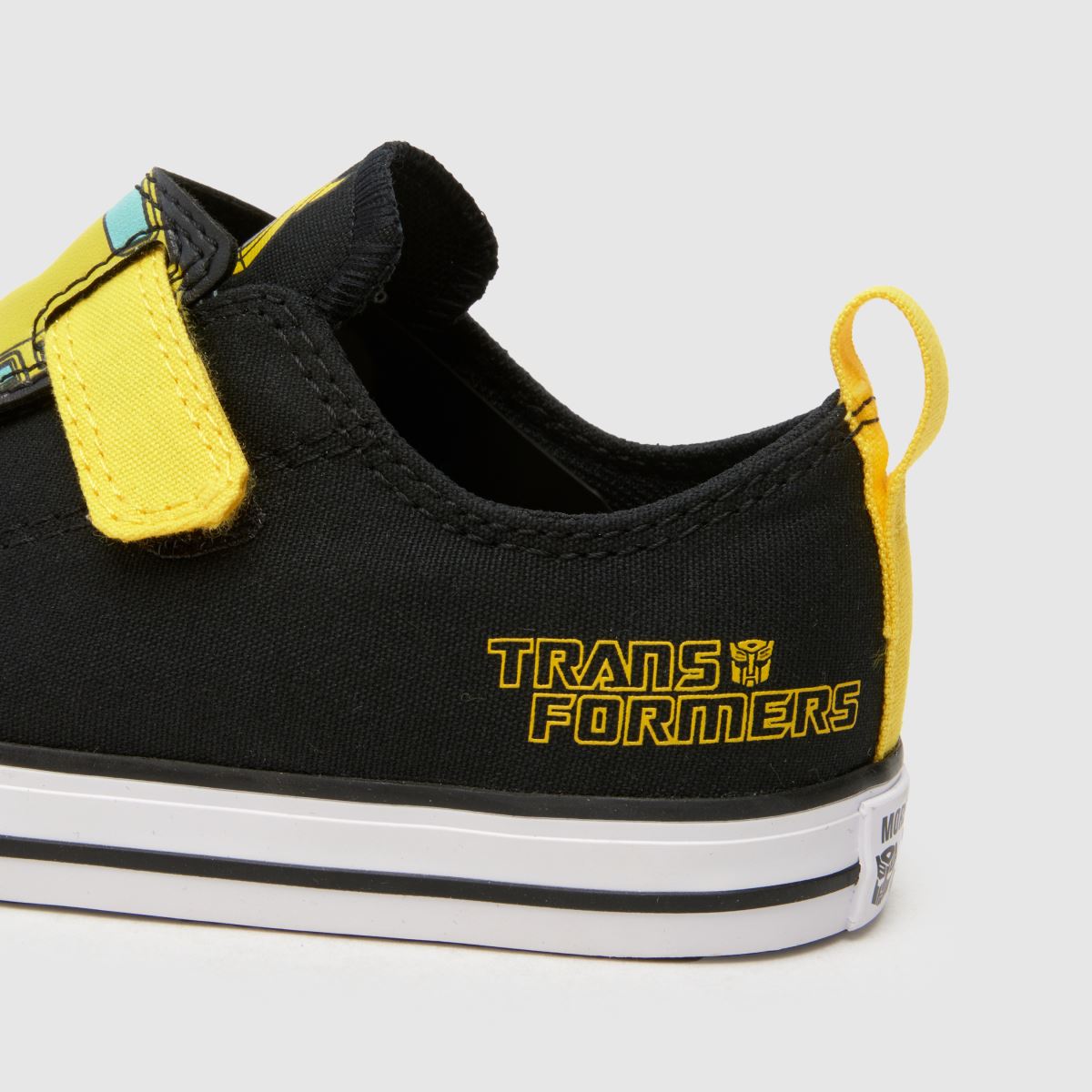 Converse svarta multifärgade all star lo 2v transformers pojkar småbarnssneakers