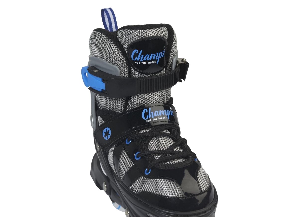 Champz Blau ABEC7 Semi-Softboot verstelbare inline skates