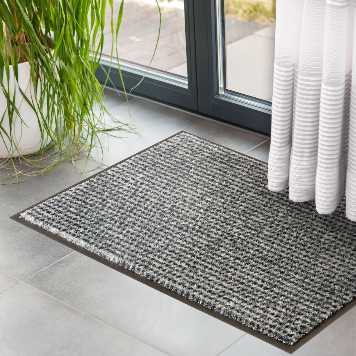 Schöner Wohnen Türmatte Miami Silber 50 x 70 cm