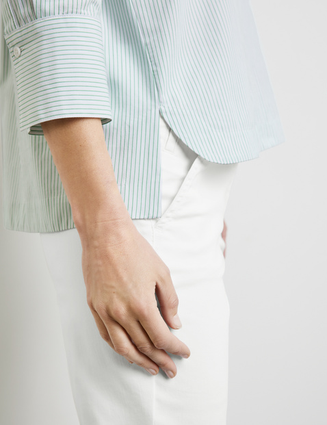 3/4 Arm Bluse aus reiner Baumwolle