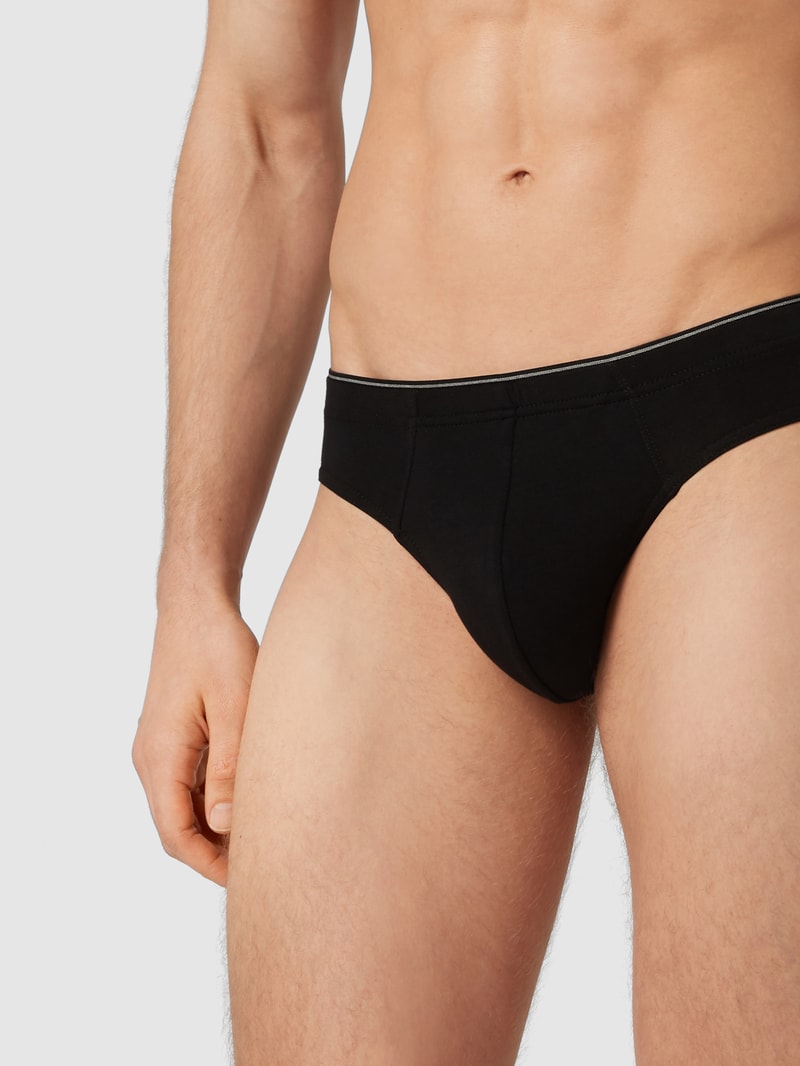 Slip im 3er-Pack in schwarz