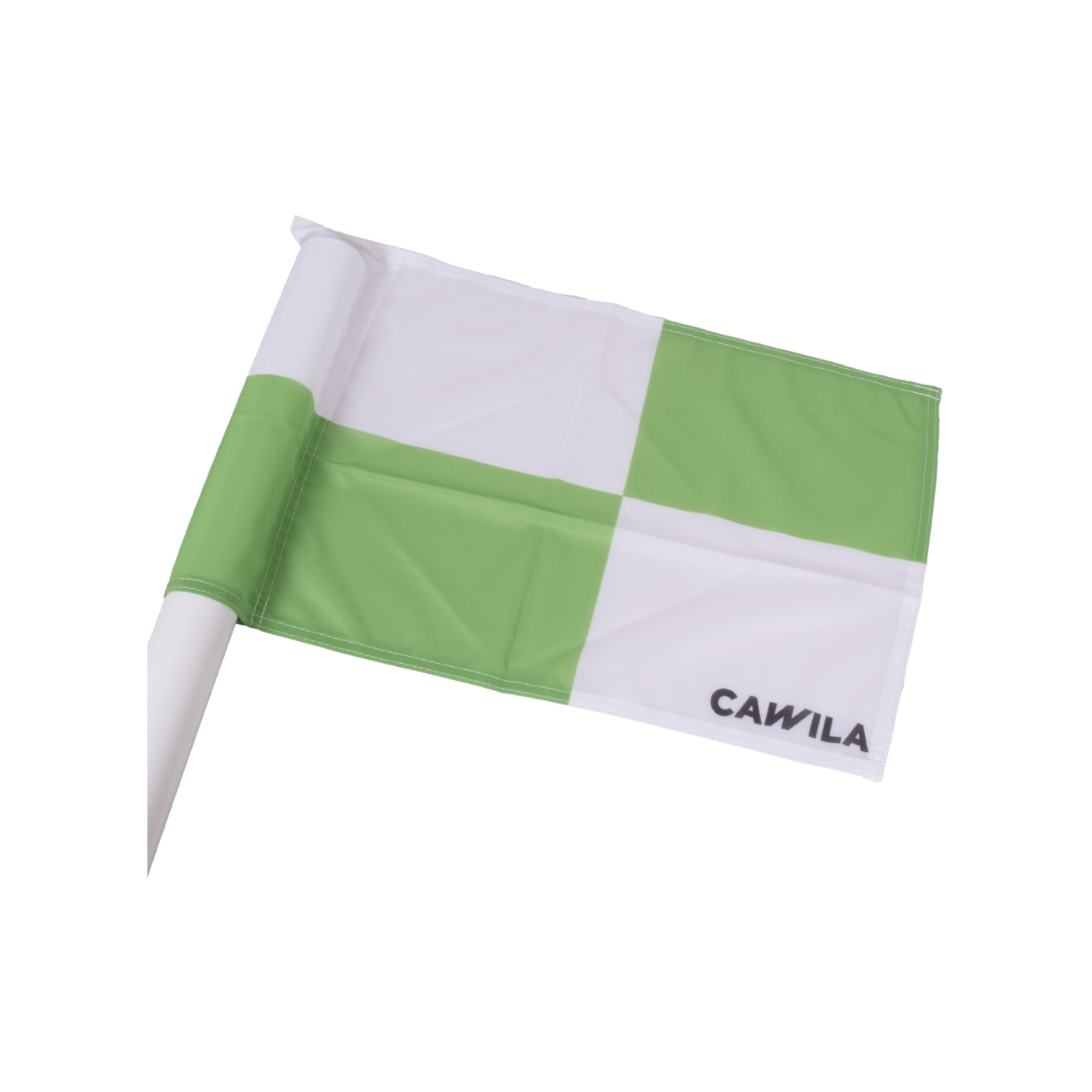 Cawila Eckfahne CHECKERED 45x45cm Weiss Grün