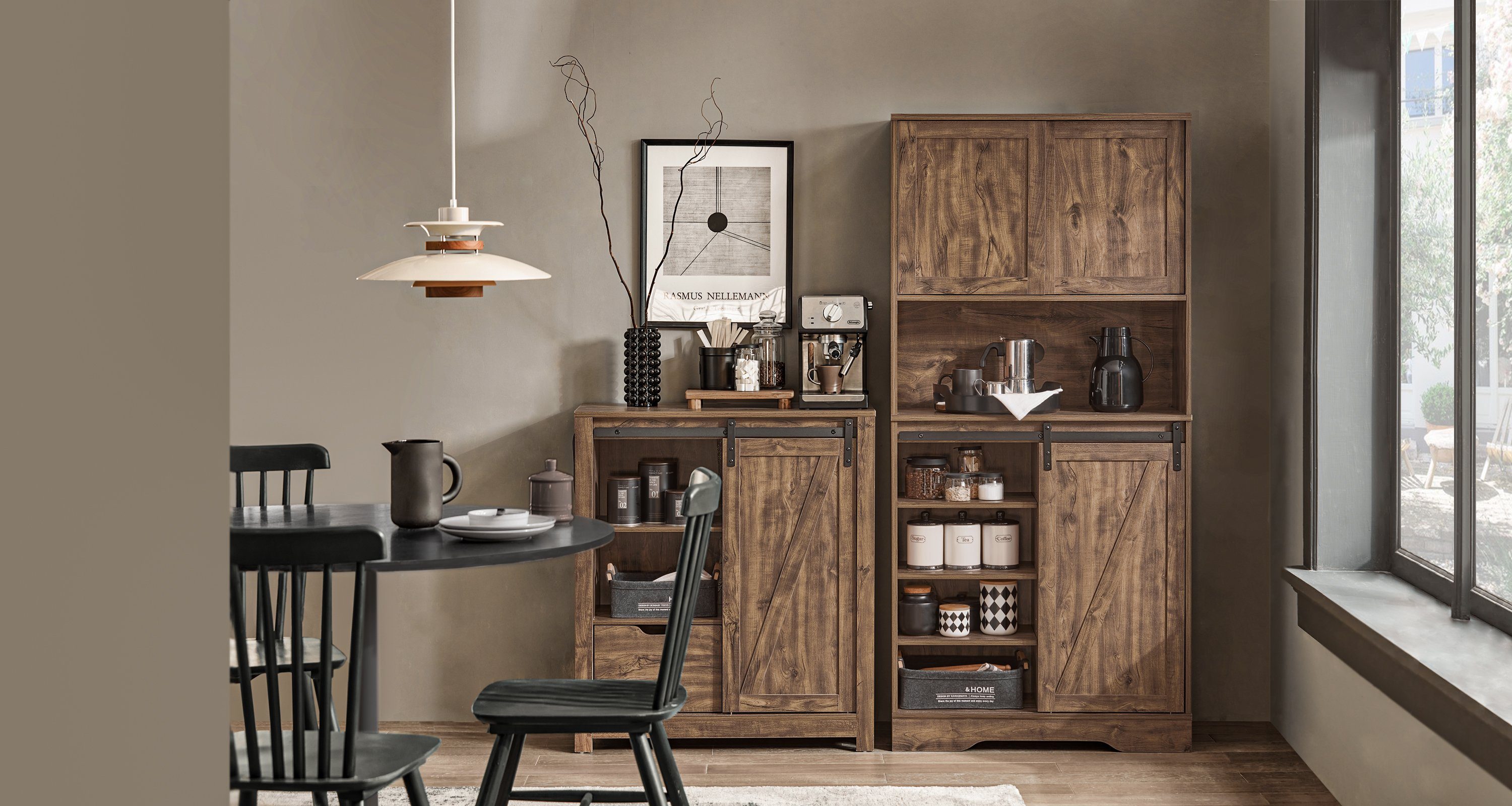 SoBuy Buffet FSB83 Sideboard Kommode Küchenschrank Flurschrank Hochschrank