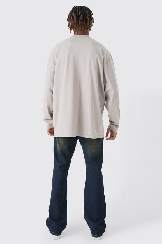 Tall langärmliges Oversize T-Shirt