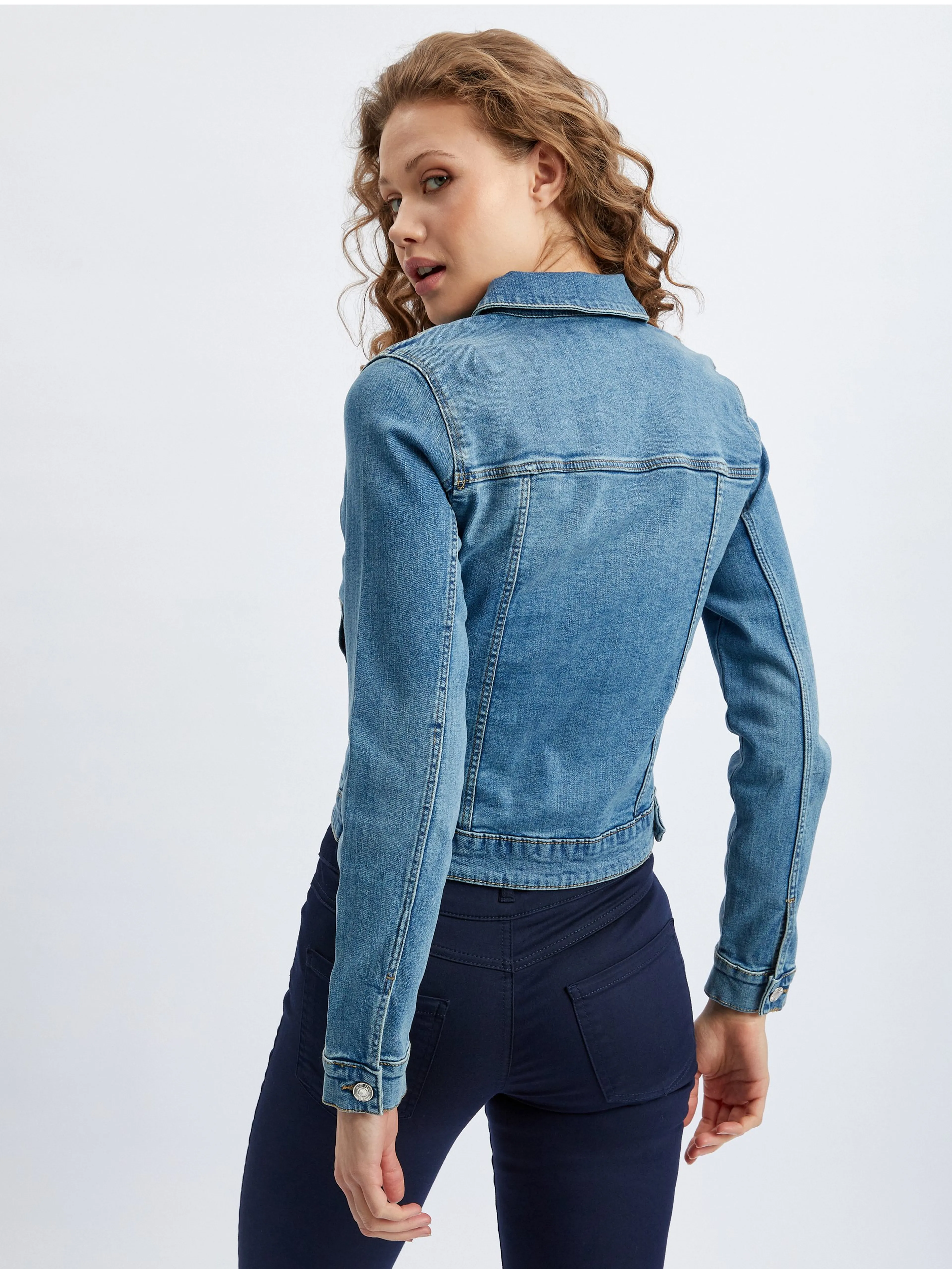 Blaue Damen-Jeansjacke ORSAY
