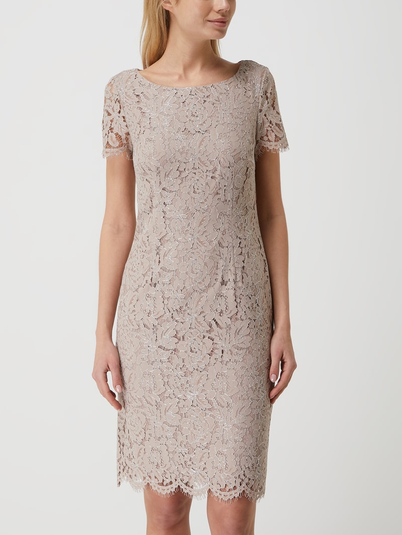 Cocktailkleid aus Spitze in mauve
