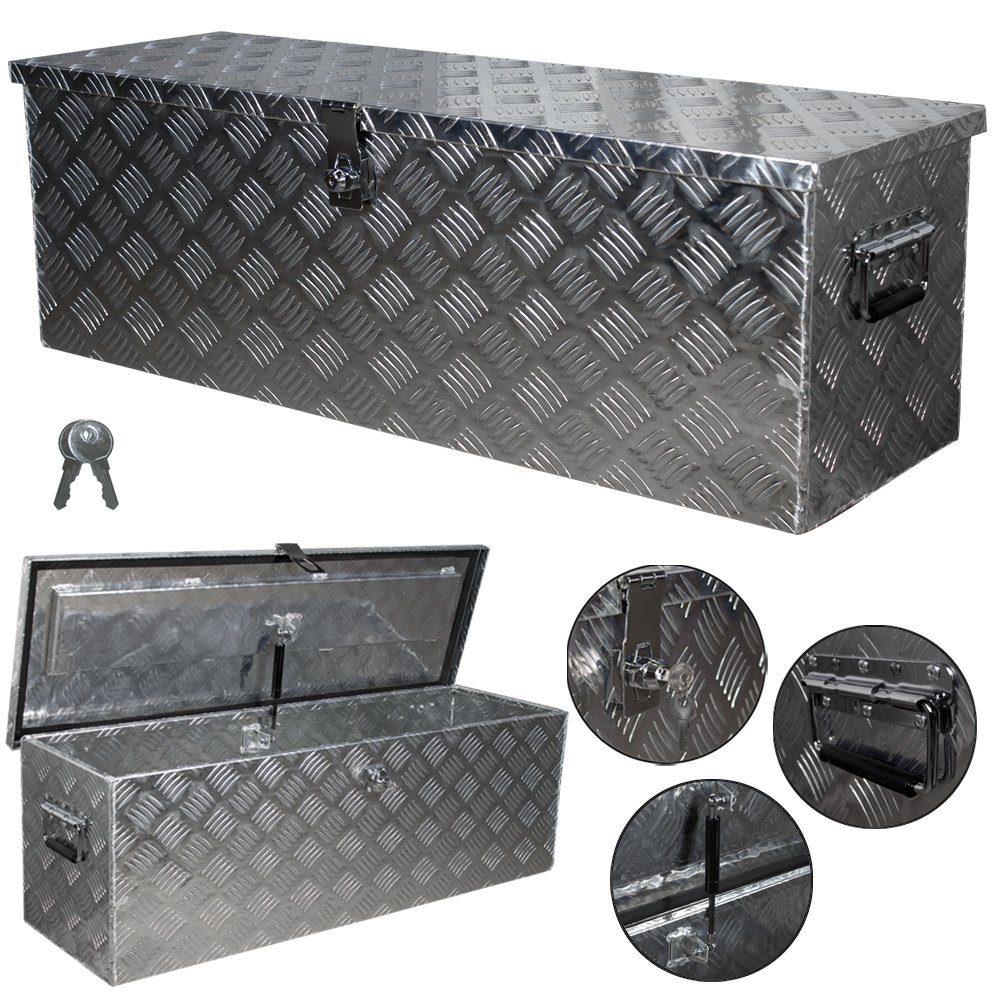 Trucky Allzweckkiste Truckbox Box Werkzeugkiste Anhängerbox Alubox Deichselbox Aluminium D100 Trucky