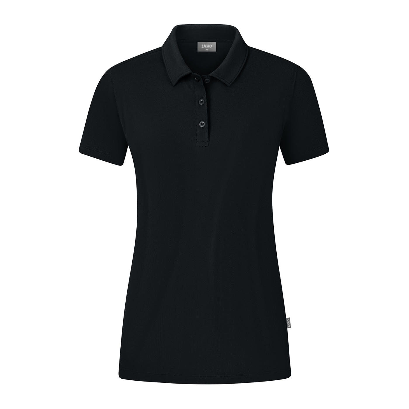 JAKO Organic Stretch Polo Shirt Damen Schwarz F800