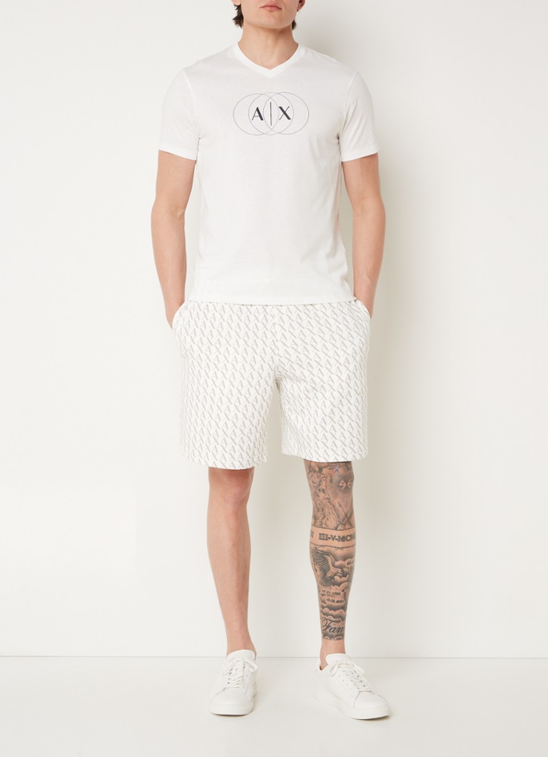 Pantaloni scurți sport Armani Exchange cu croială dreaptă și logo imprimat