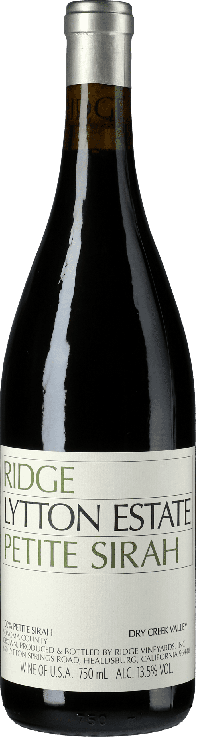 Ridge: Petite Sirah Lytton Estate 2019