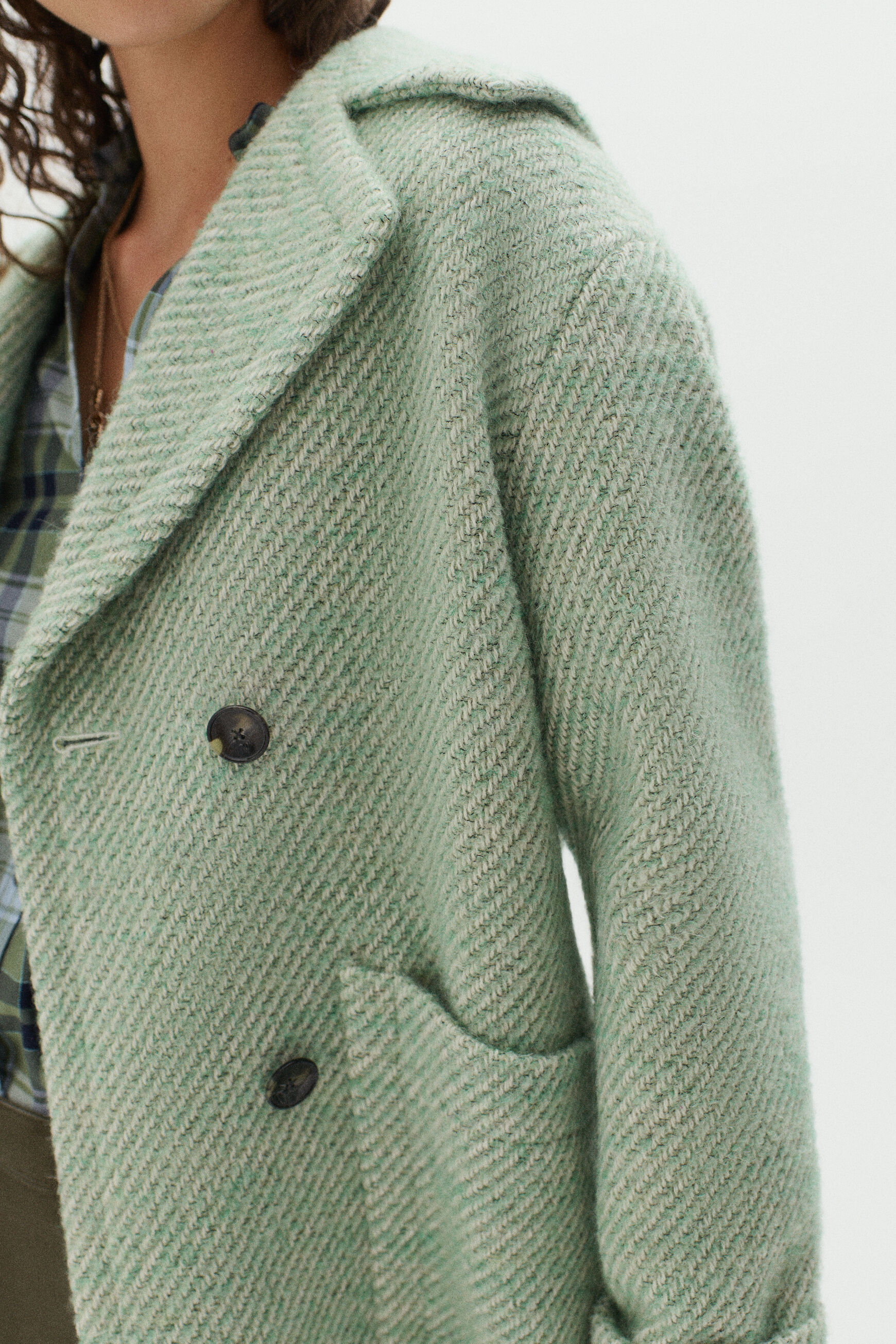 manteau kylian vert clair femme