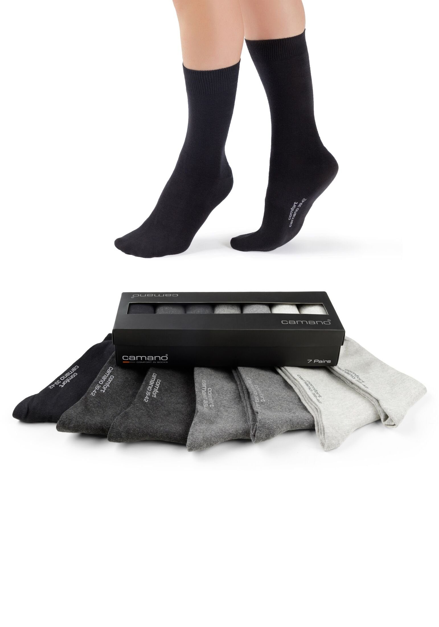 Camano Socken Sockenbox 7er Pack