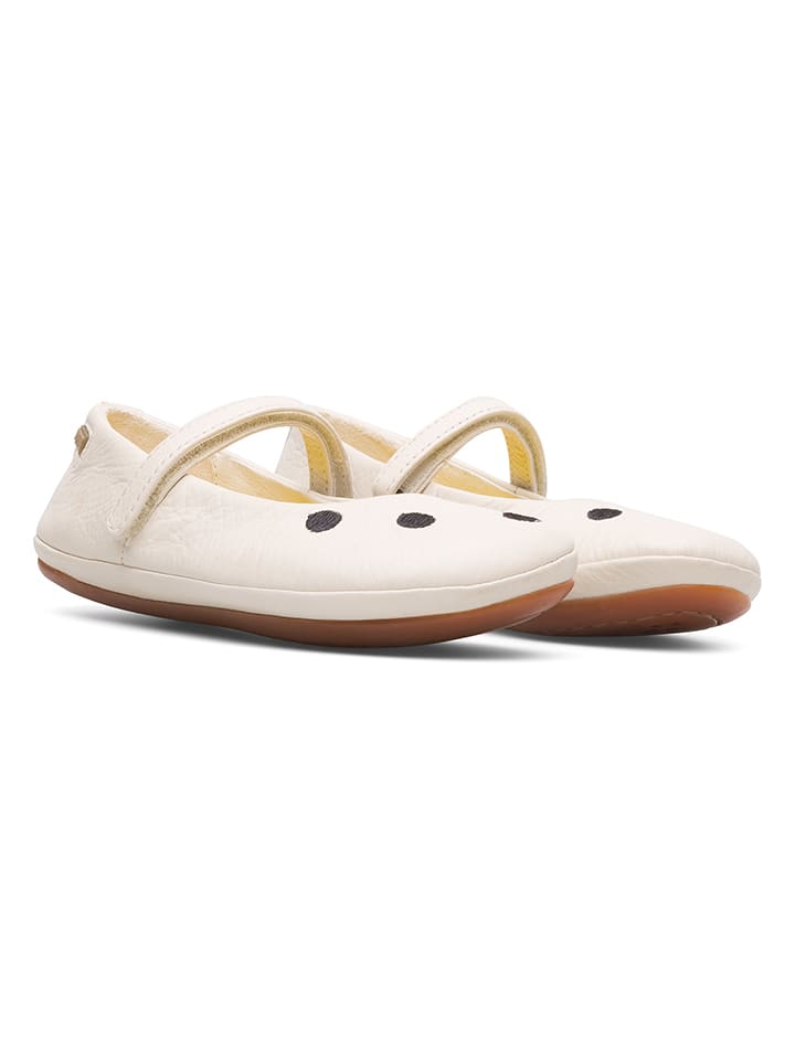 Camper Leder-Ballerinas in Creme günstig kaufen 28