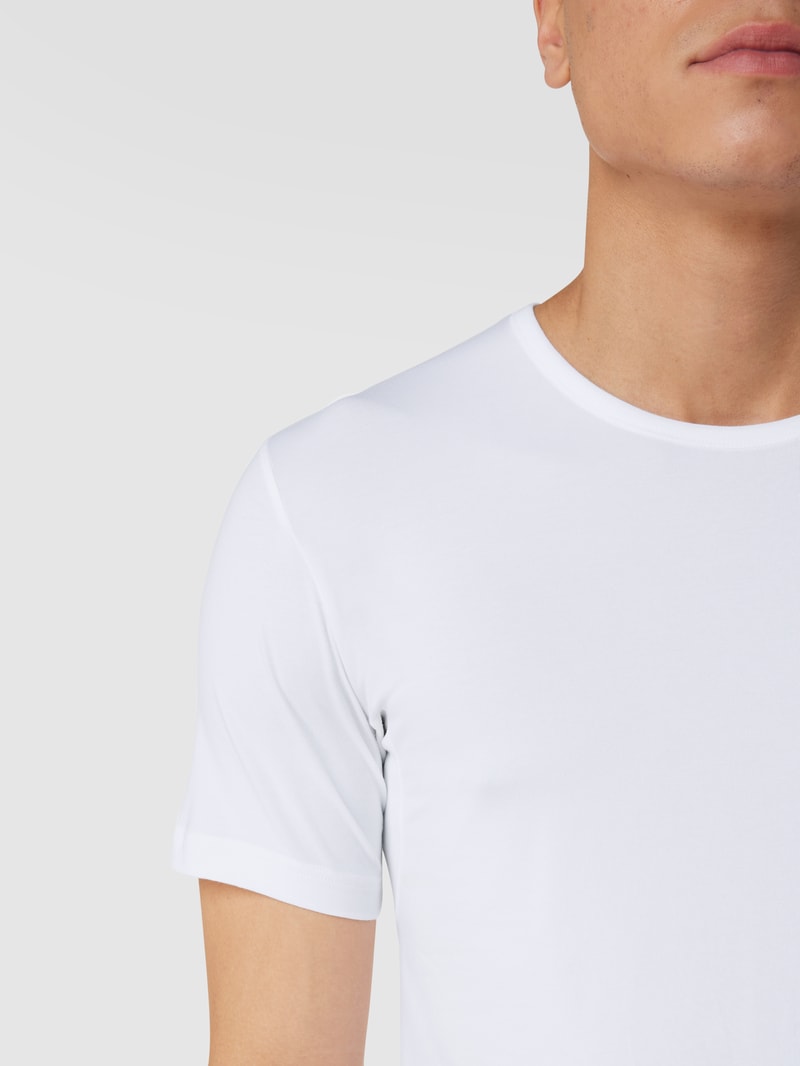 T-Shirt mit Stretch-Anteil Modell 'Das Drunterhemd' in weiß
