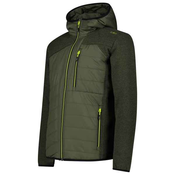 CMP - Jacket Hybrid Fix Hood Poly Pongee - Fleecejacke