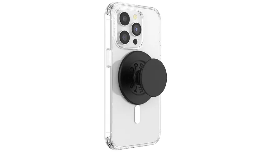 PopGrip für MagSafe rund - ausziehbarer Handy-Griff Handyhalter -  Black