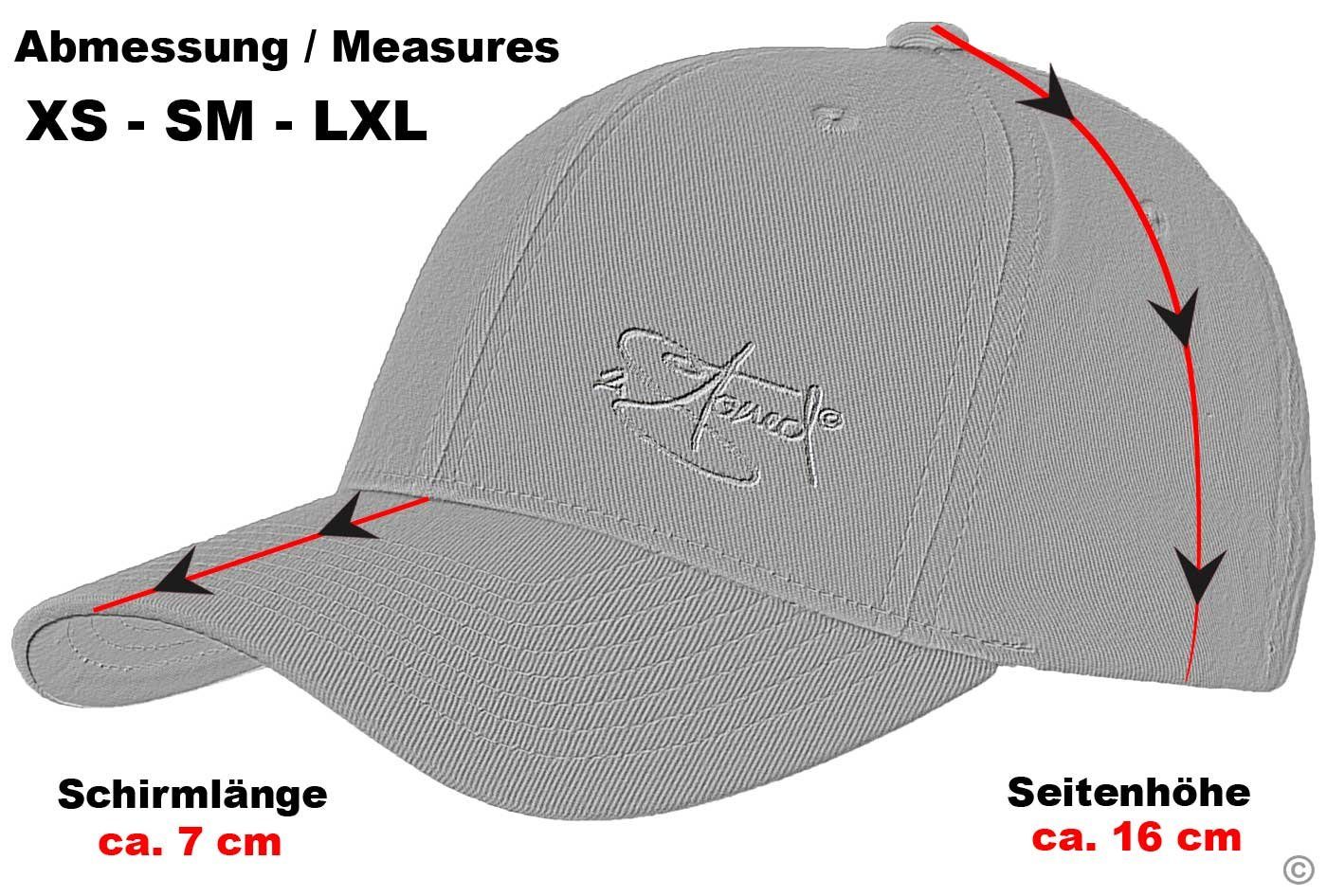 2Stoned Baseball Cap Flexfit Cap mit Stick Classic Logo für Damen, Herren und Kinder hinten geschlossen, verstärkte Front, mittleres Profil