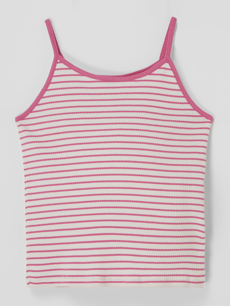 Top mit Streifenmuster Modell 'Gila' in pink