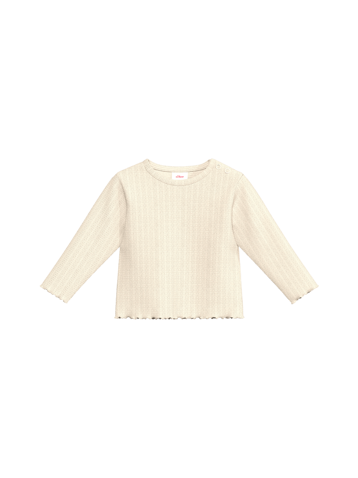 s.Oliver T-Shirt langarm in Beige günstig kaufen