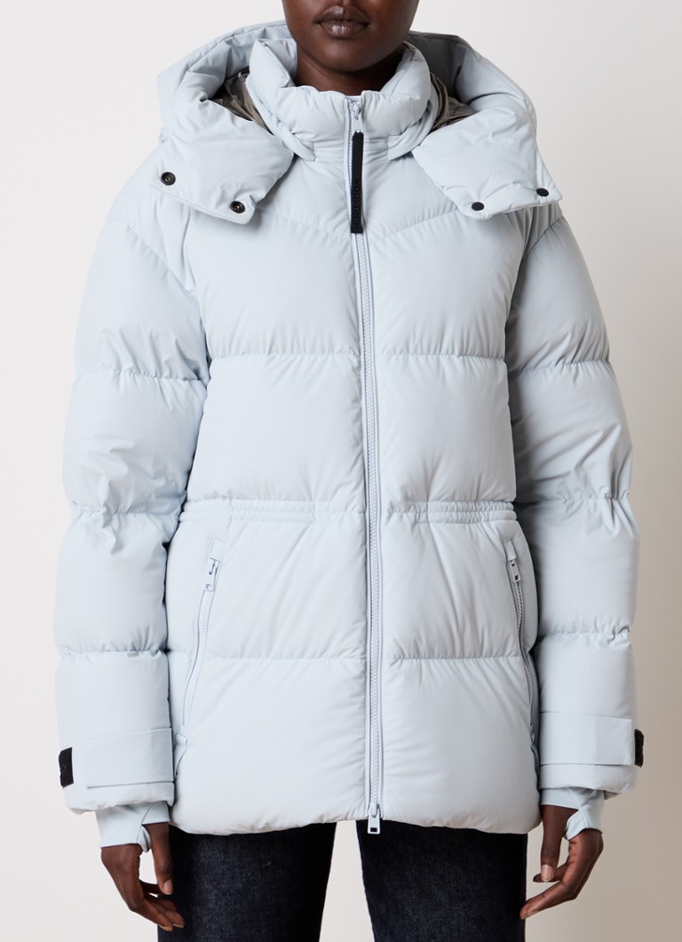 Woolrich Matt quilted jacket with down padding and removable hood