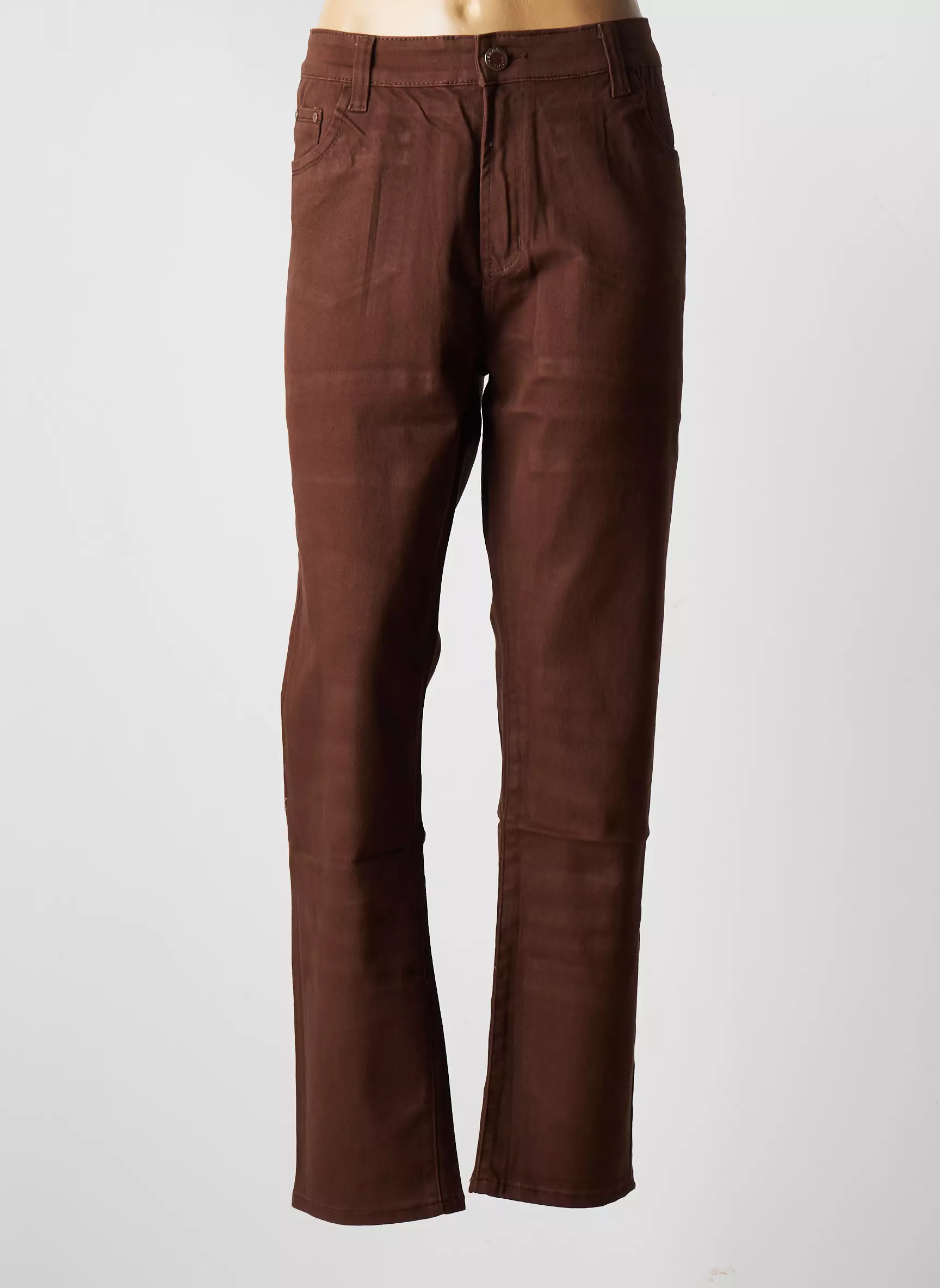 X Max Pantalons Droits Femme couleur marron