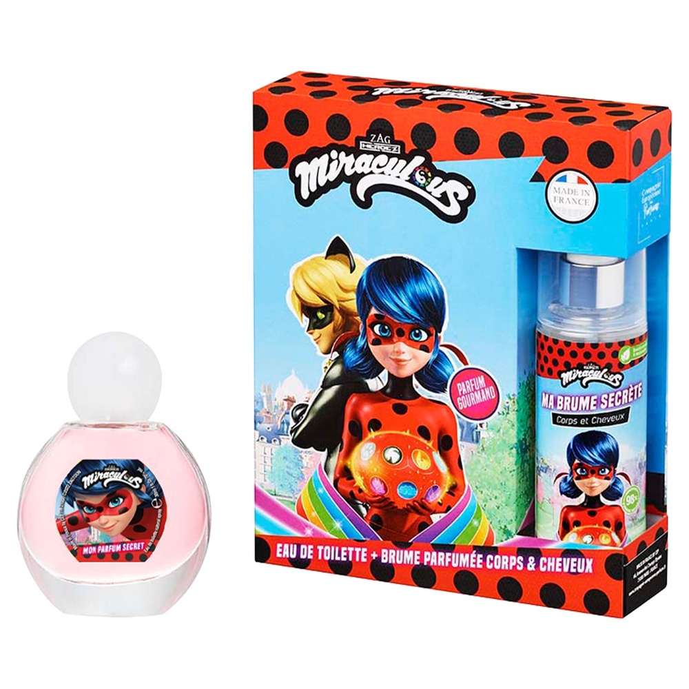 miraculous Coffret parfum MIRACULOUS et Ma brume secrète Eau de toilette + brume parfumée