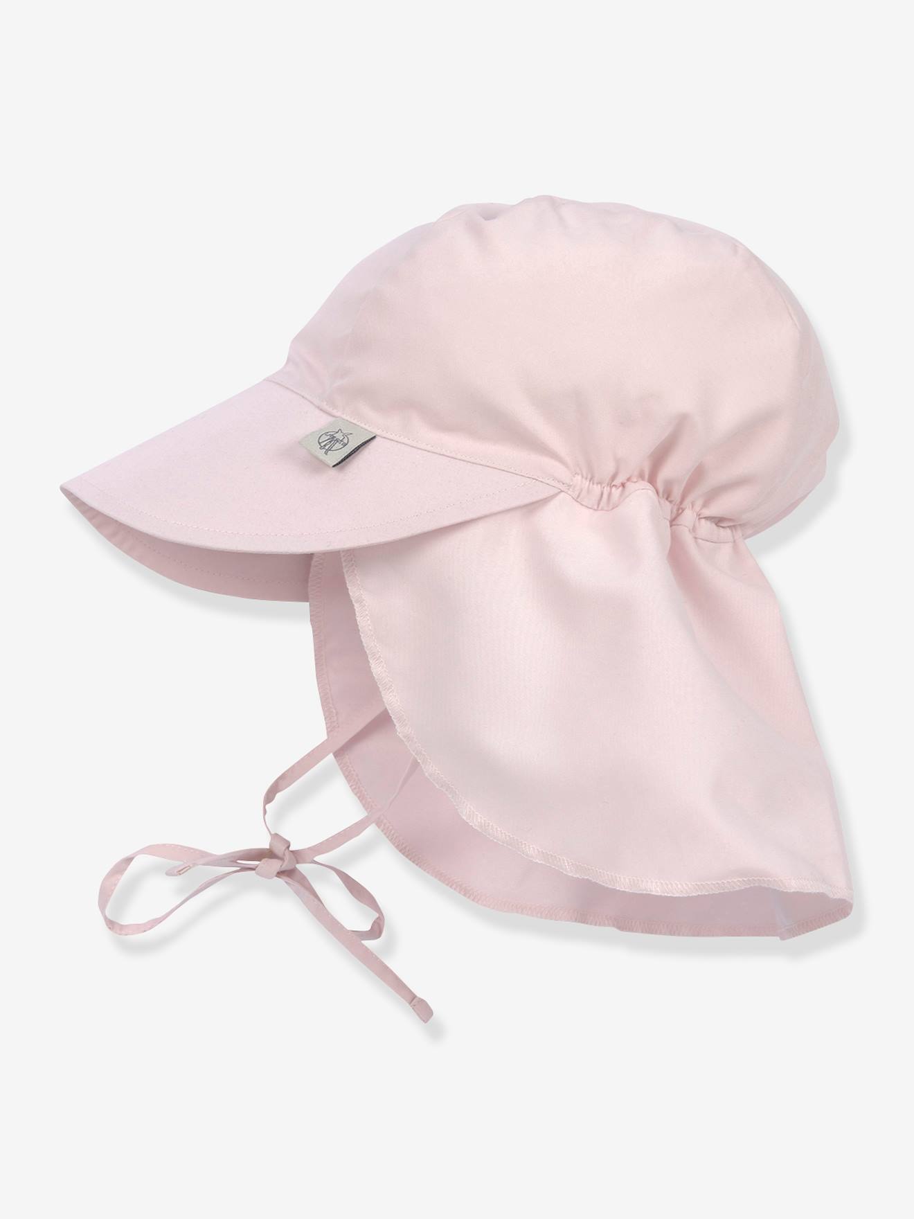 Casquette protège nuque enfants LÄSSIG rayé blanc