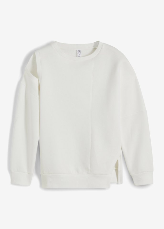 Sweatshirt mit Cut-Out und Wording