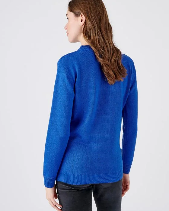 Pull col rond maille jersey