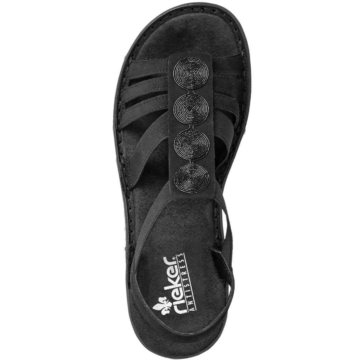Rieker 60870 Sandale schwarz