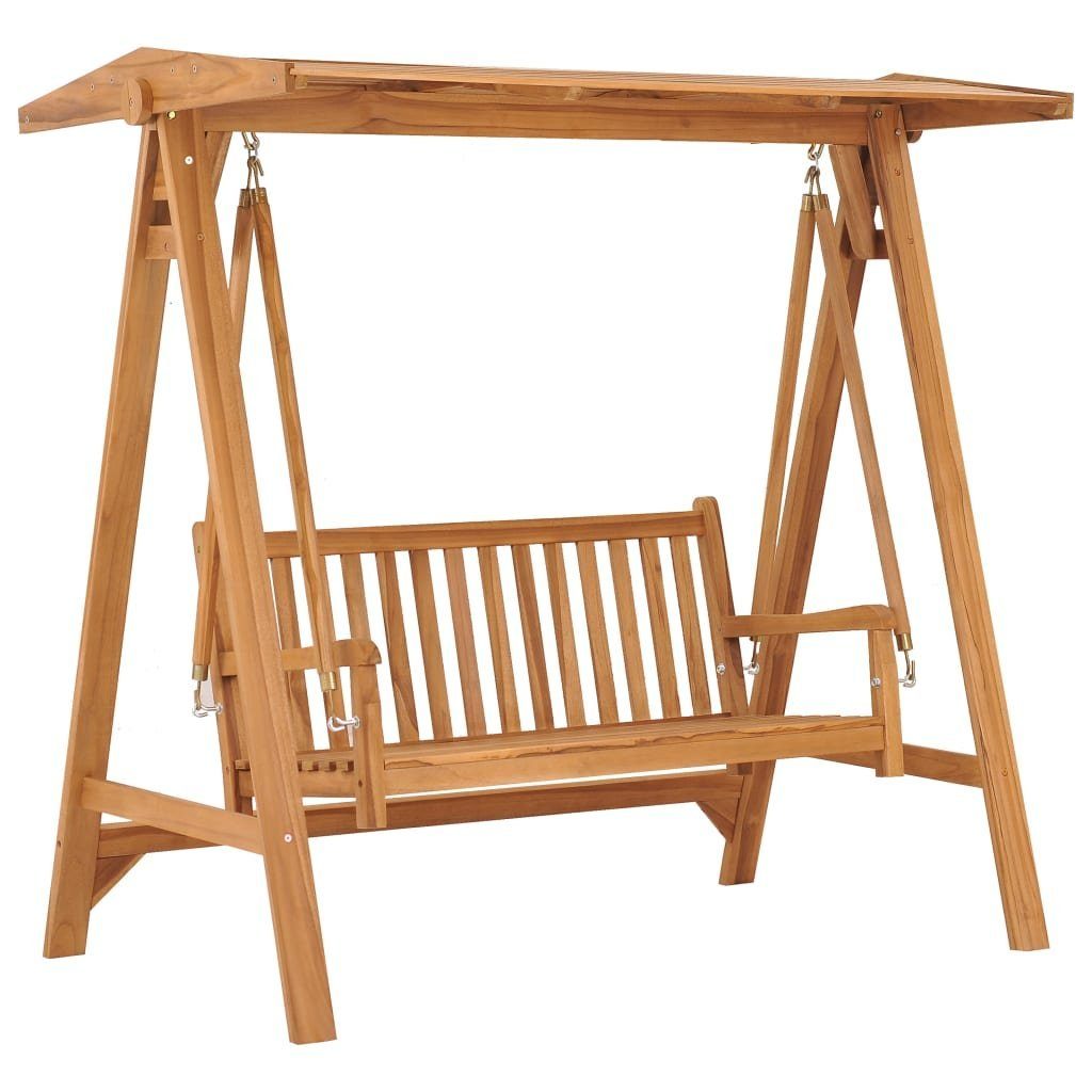 vidaXL Hollywoodschaukel Hollywoodschaukel 170 cm Massivholz Teak, 1 tlg.