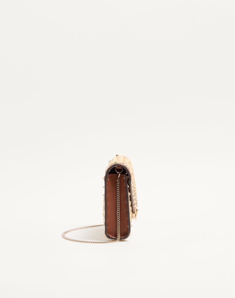 Mini Rockstud Raffia Schoudertas