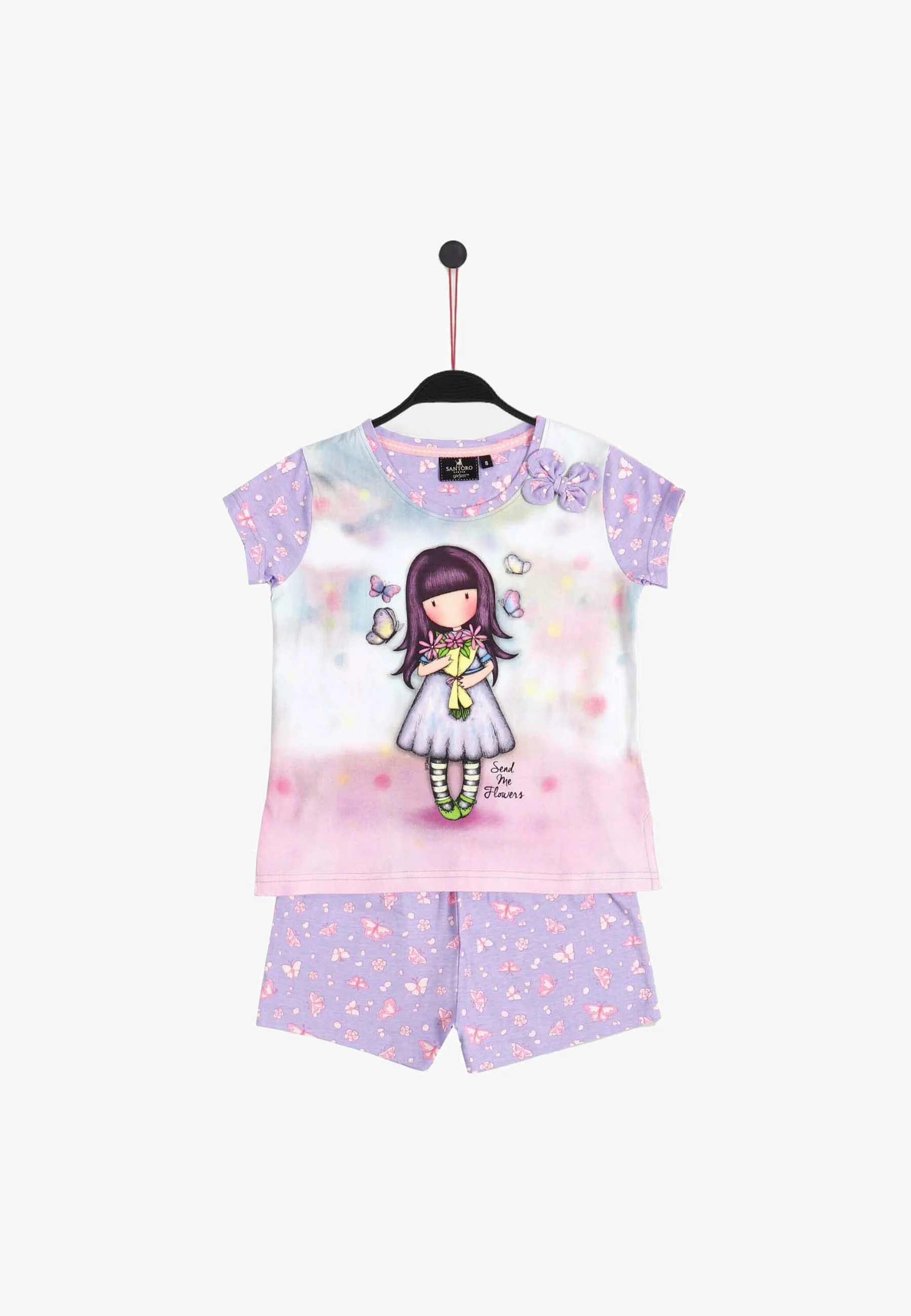 Gorjuss - Santoro London CONJUNTO DE MANGA CORTO ENVÍAME FLORES - Pijama