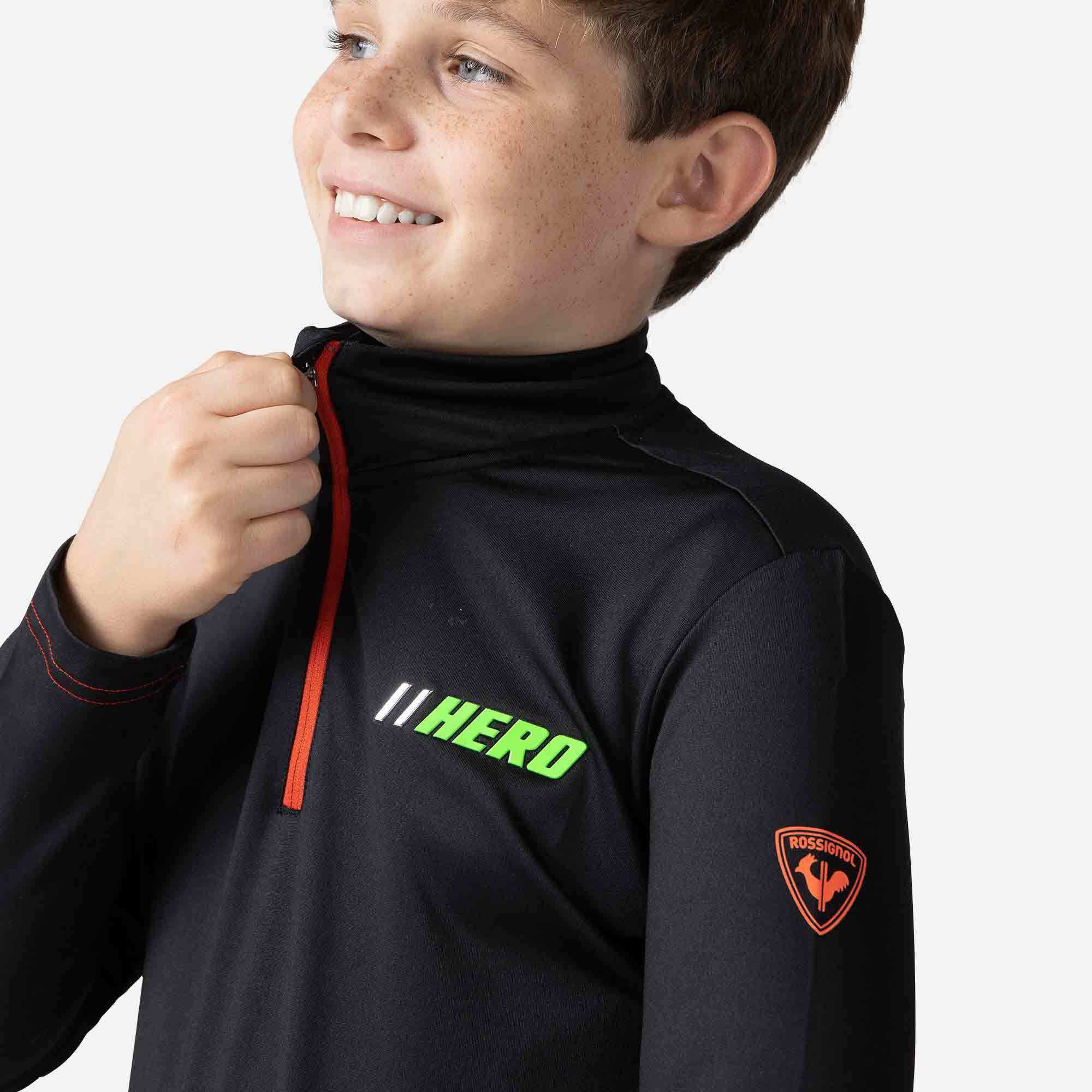Haut en polaire stretch demi-zip Hero Garçon
