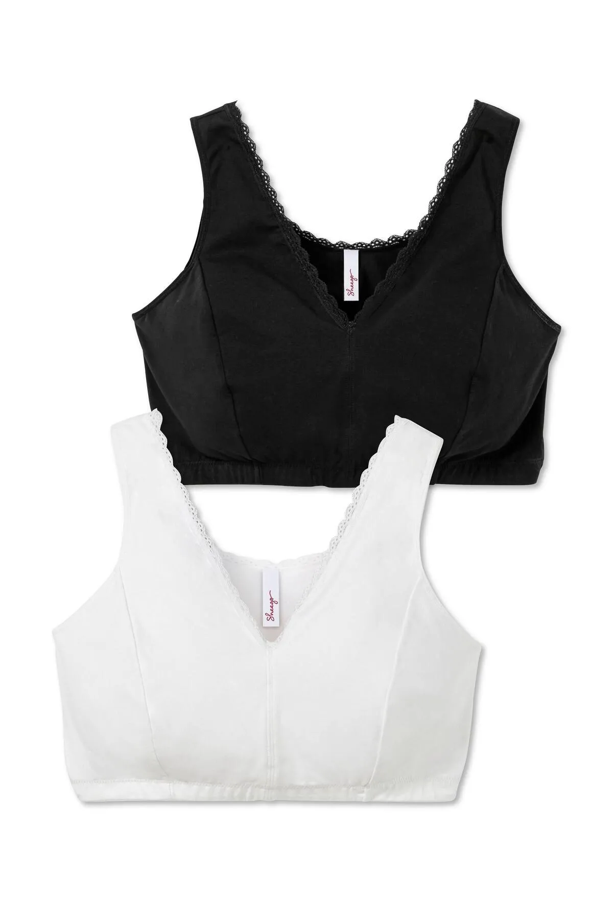 Sheego  Große Größen BH ohne Bügel in Bustier-Form, 2er Set, atmungsaktiv
