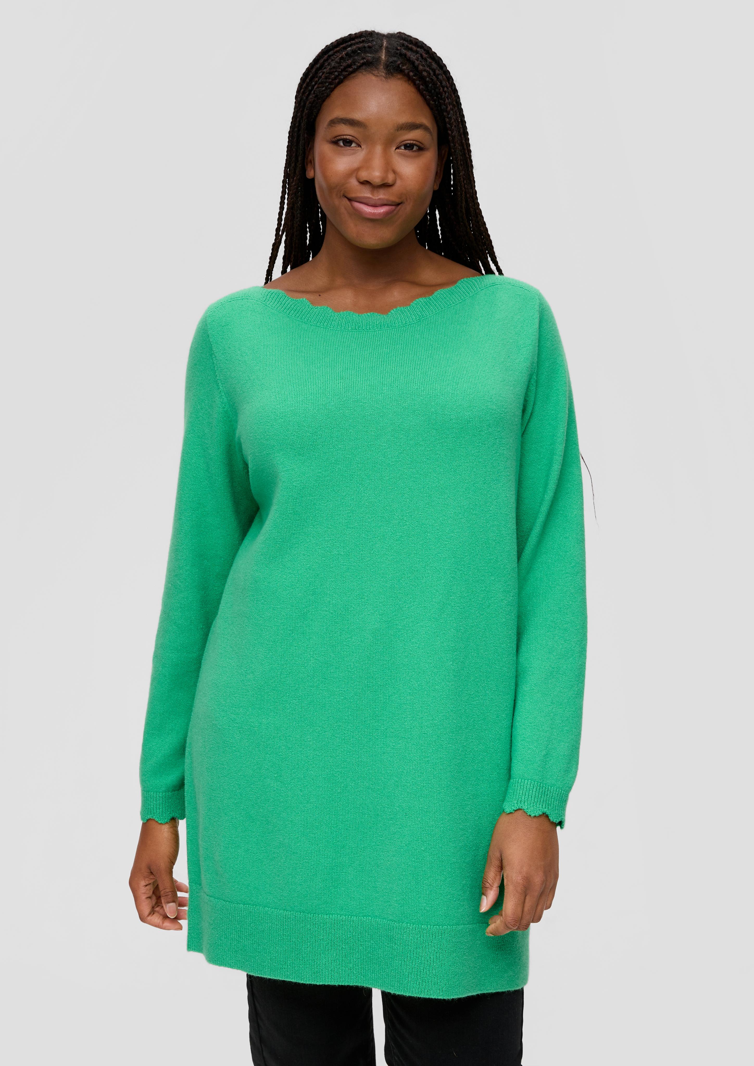Strickpullover mit Wellen-Ausschnitt  2138182-7588