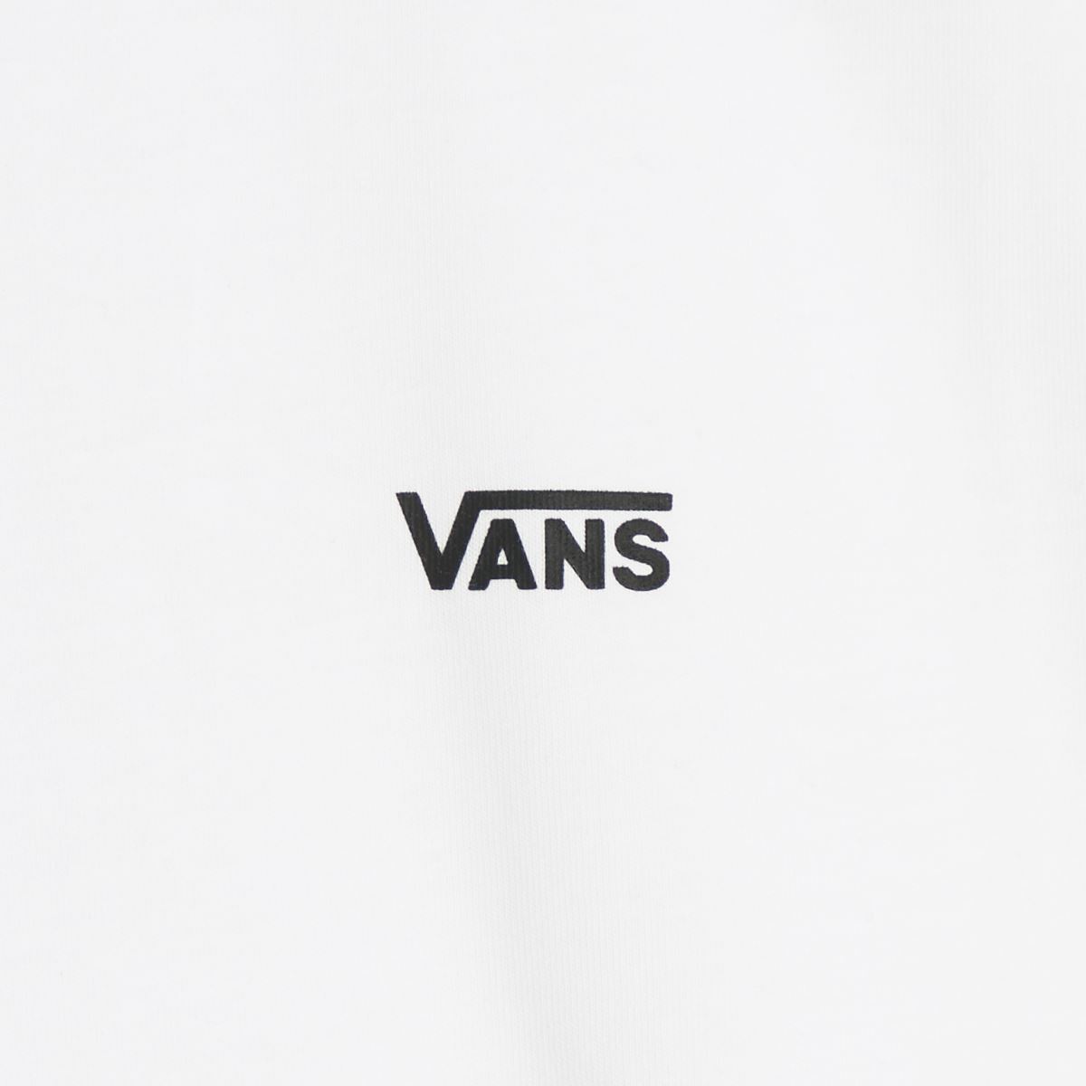 Vans-logotyp på vänster bröst i vitt och svart