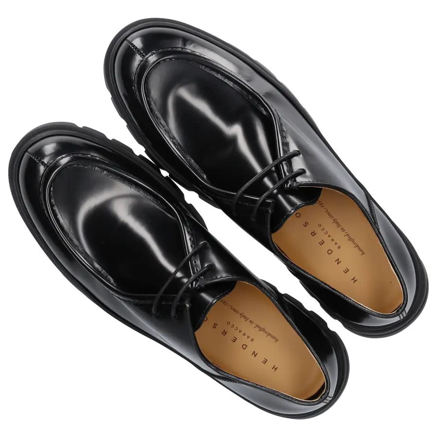 Henderson - Schnürschuhe 82242 Kalbsleder - schwarz