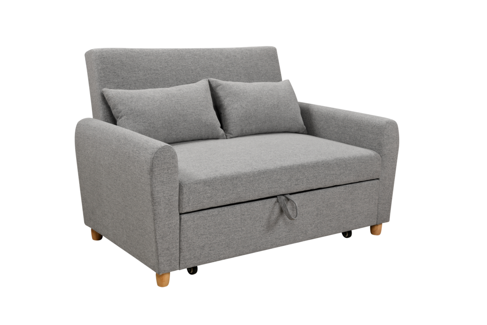 Happy Home Happy Home 2-Sitzer Sofabett inkl. Kissen HSP104-HGR hellgrau
