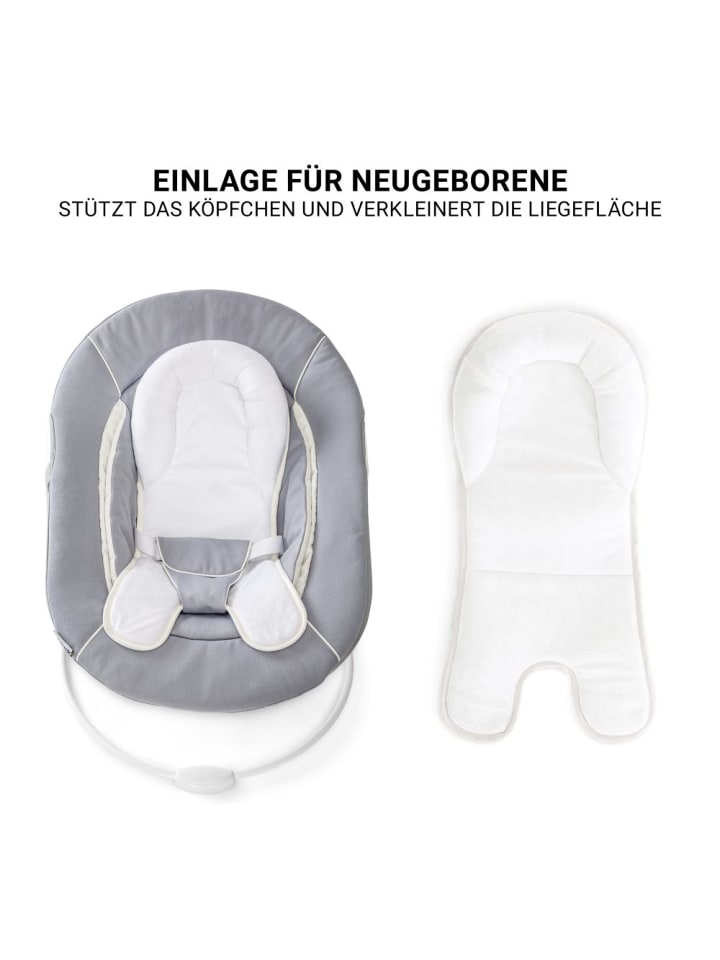 Hauck Beta Plus White 5-tlg. Newborn Set - Hochstuhl   2in1 in weiss,grau günstig kaufen onesize