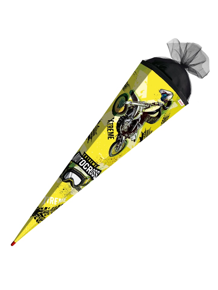 ROTH Schultüte groß Extreme Motocross 85 cm in Gelb günstig kaufen onesize