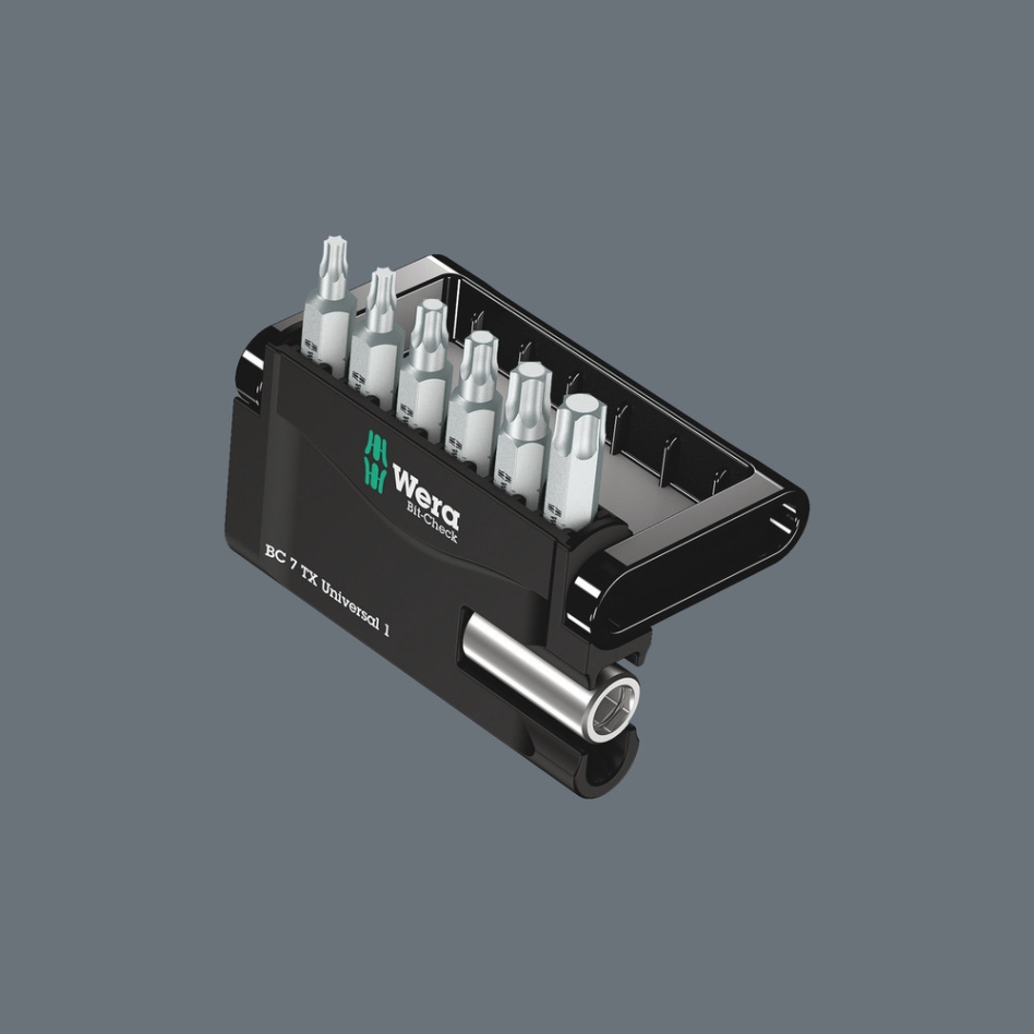 Wera 05073404001 Bit-Check 7 TX Universal 1 SB, 7-delig
