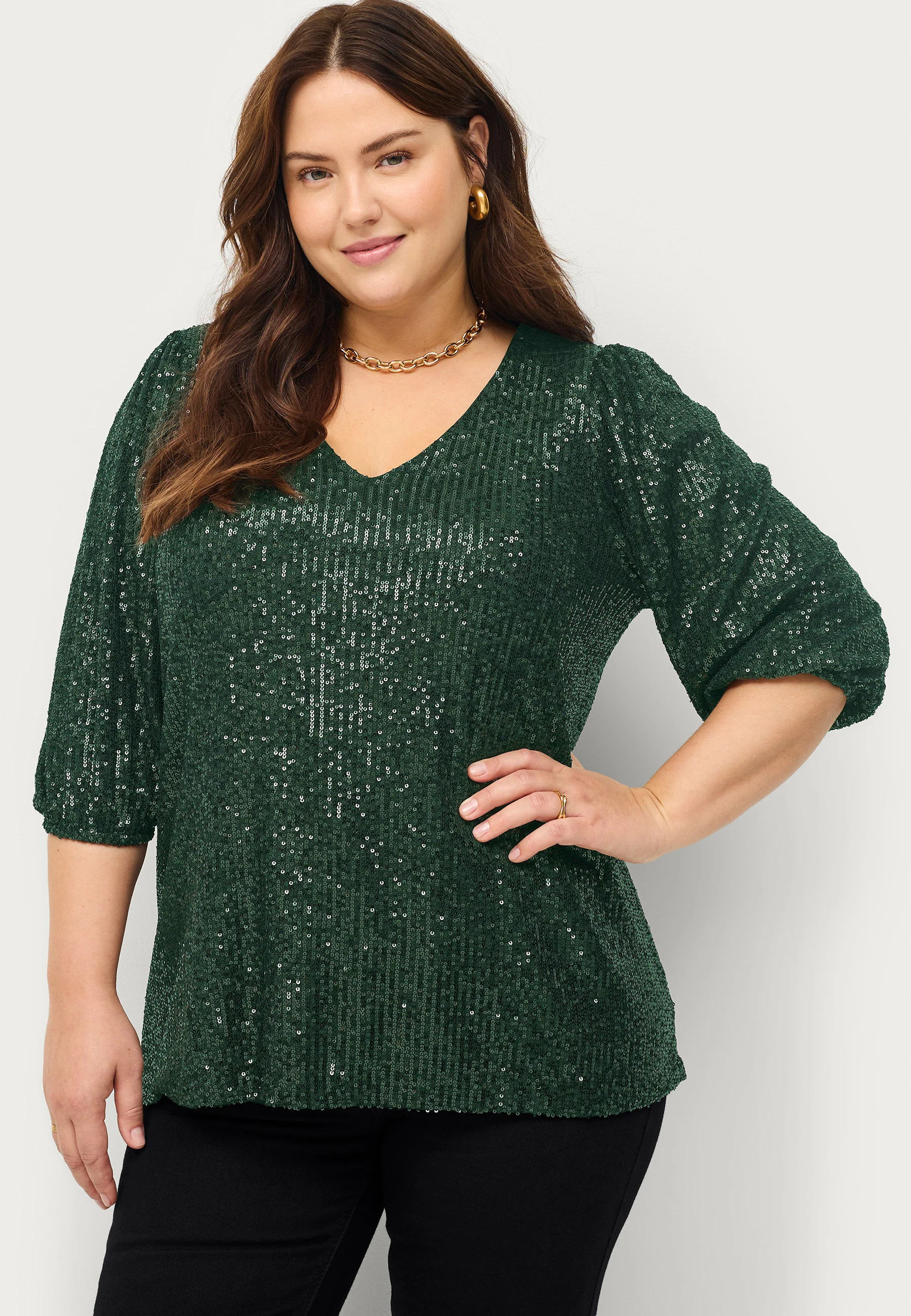Ellos Plus collection MIT PAILLETTEN - Blusa