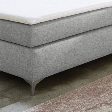 Boxspringbett Nora Grau 120 x 200 cm